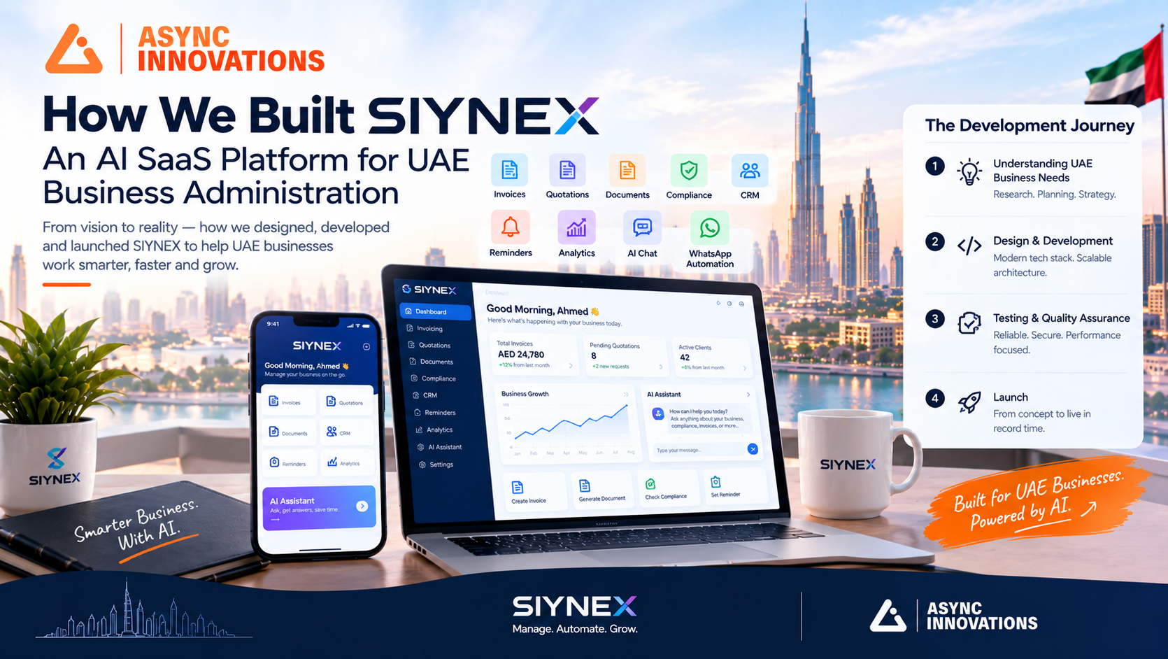 How We Built Siynex: An AI SaaS Platform for UAE Business Administration