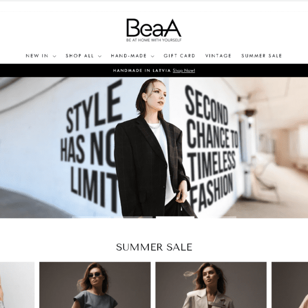 Enhancing Online Sales for “BEAA” with Shopify