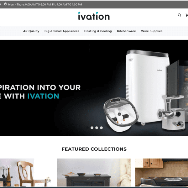 Shopify Store Development for Ivation Products